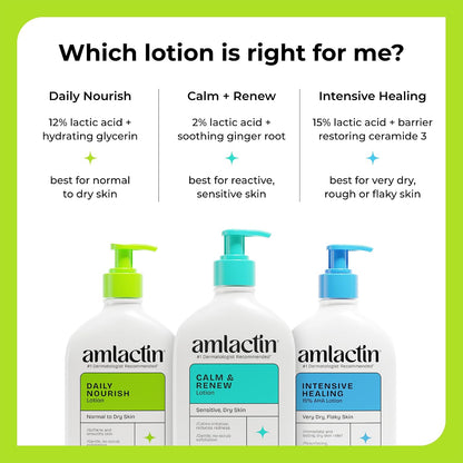 Amlactin Daily Nourish Body Lotion, 12% Lactic Acid, 7.9 oz, 2 Pack