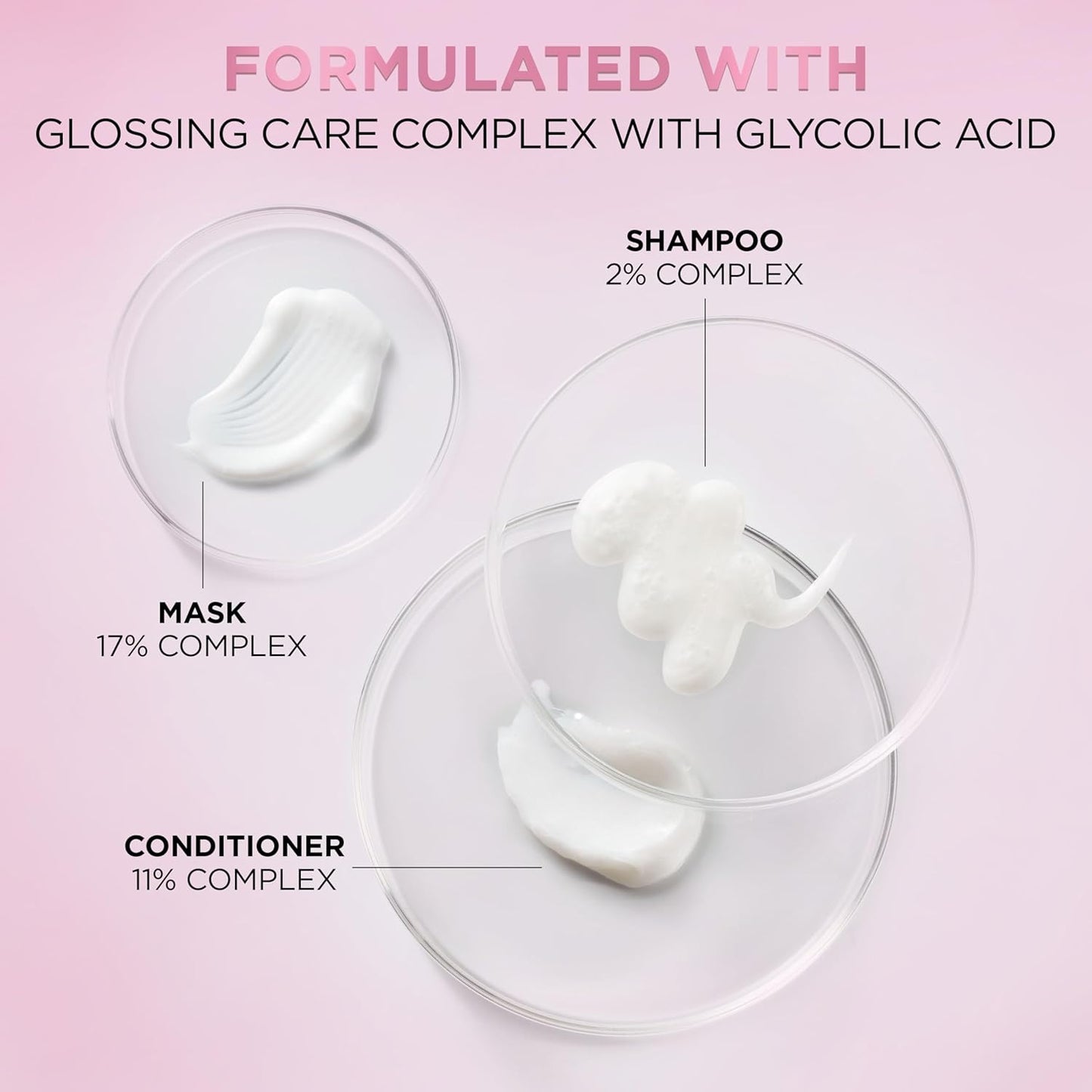 L’Oreal Paris Sulfate Free Glossing Shampoo with Glycolic Acid, Provides Intense Glass Hair Shine, Smoothness & Soft Feel, Suitable for Dull, Dry, and Color-Treated Hair, EverPure, 6.8 Fl Oz