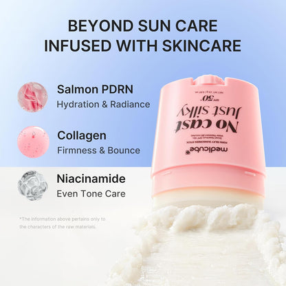 medicube PDRN Silky Sun Stick, SPF 50 Airy & Pore-Blurring Finish, 0.81 oz.