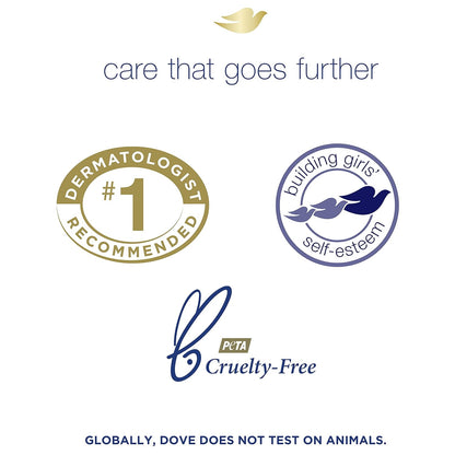 Dove Beauty Bar More Moisturizing Than Bar Soap for Softer Skin, Fragrance-Free, Hypoallergenic, Sensitive Skin with Gentle Cleanser 3.75 oz 14 Bars