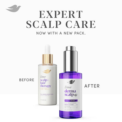 Dove Derma Scalp Density Boost 3-in-1 Scalp Serum 1 ct With Prebiotic Glycerin, Zinc + Peptides, and Niacinamide For Breakage And Hair Thinning 2 oz