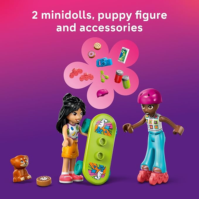 LEGO Friends Friendship Road-Trip Travel Car Toy - Buildable Storytelling Playset with Pretend Play Toys and Puppy Figurine - Fun Birthday Gift Idea for Girls & Boys, Ages 6+ - 42659