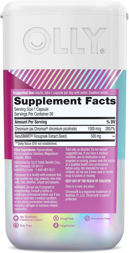 OLLY Balanced Perimenopause, 500 mg FenuSMART Fenugreek Extract - 30 Count