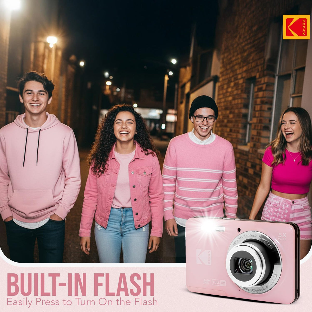 KODAK PixPro FZ55 Friendly Zoom Pastel Digital Camera Bundle