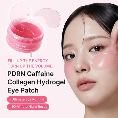 medicube Hydrogel Eye Patches with PDRN, Caffeine & Collagen (60 Counts)