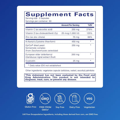 Pure Encapsulations PureDefense with NAC, 120 Capsules