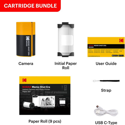 KODAK Label Maker Machine, 12 Refills Bundle, Bluetooth, Yellow