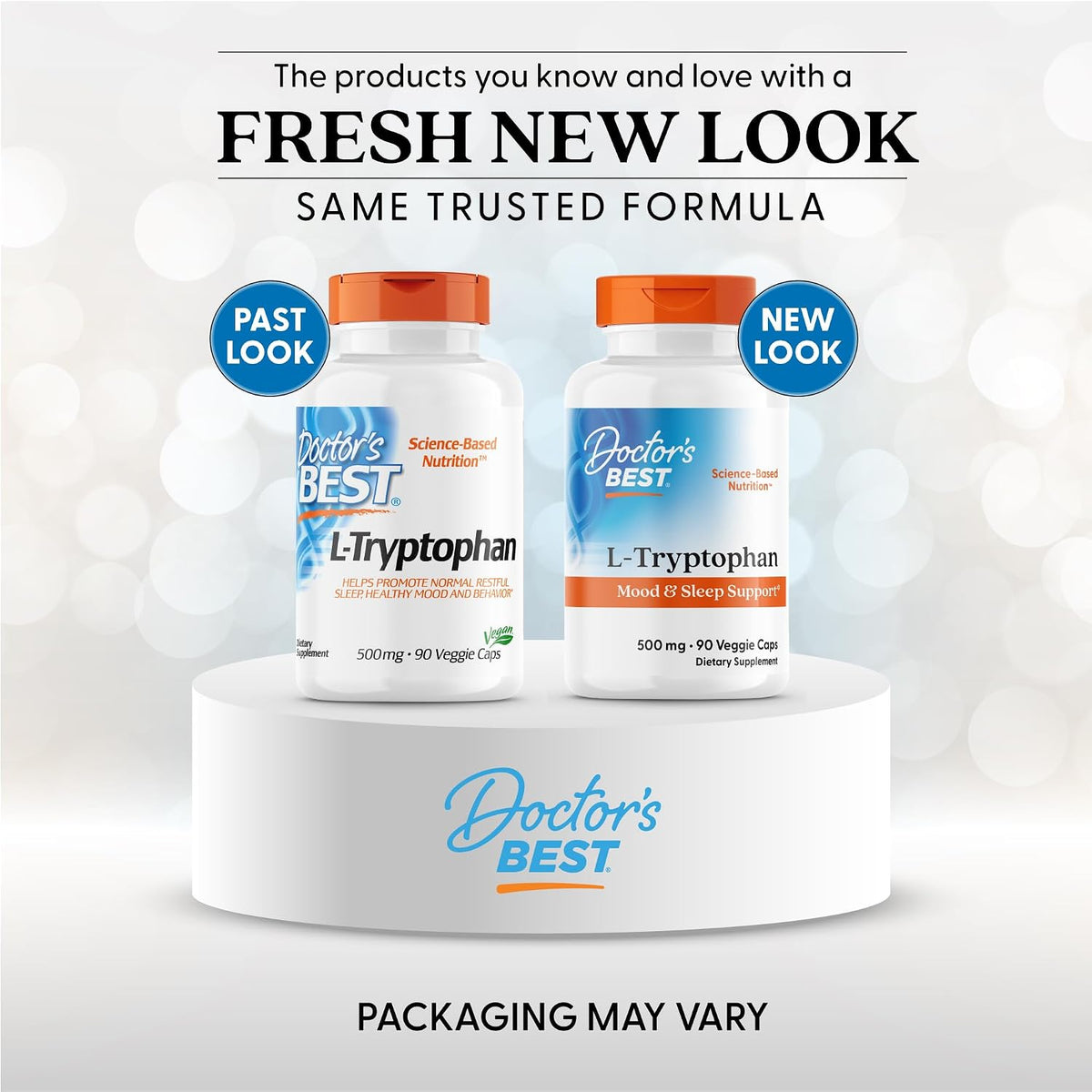 Doctor's Best L Tryptophan Supplement, for Men & Women, 90 Veg Capsules