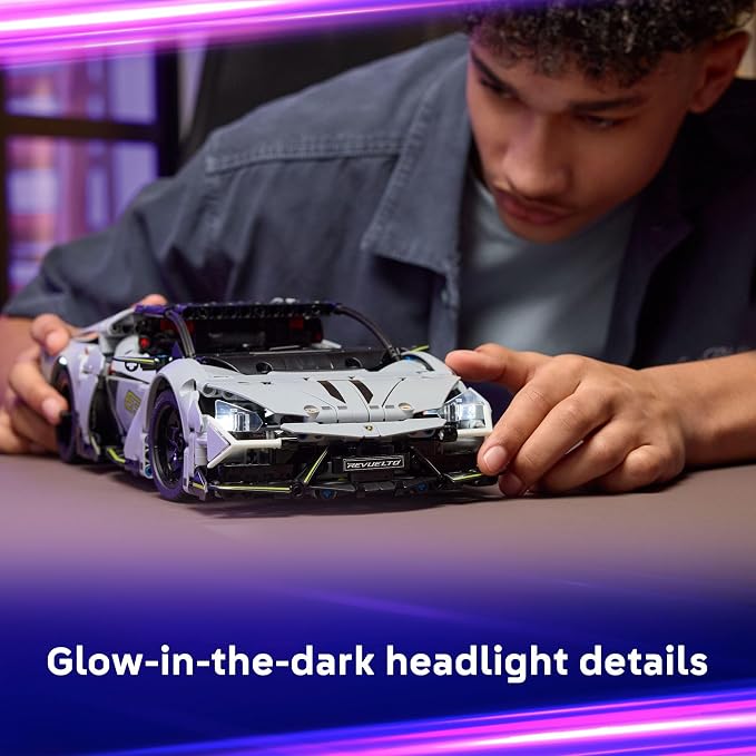 LEGO Technic Lamborghini Revuelto Super Sports Car Toy - Building Set for Girls & Boys - Lamborghini Model Kit for Kids, Ages 10+ - Makes a Great Gift for Kids & Car Enthusiasts - 42214