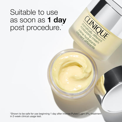 Clinique 3-Step Dramatically Different Moisturizing Hydrating Face Cream | Face Moisturizer For Dry Skin Types, 1.7 Fl Oz