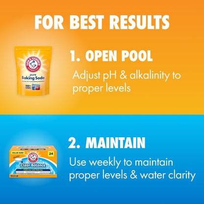 ARM & Hammer Clear Balance pH Maintenance Tablets, 24 Count