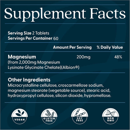 Doctor's Best High Absorption Magnesium Glycinate Lysinate, 120 Count