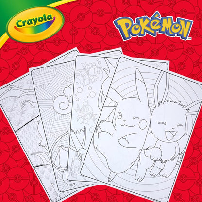 Crayola Pokémon Imagination Art Set (115pcs), Kids Art Kit, Coloring Supplies, Pokemon Toys, Pokemon Gift for Boys & Girls, Ages 5+