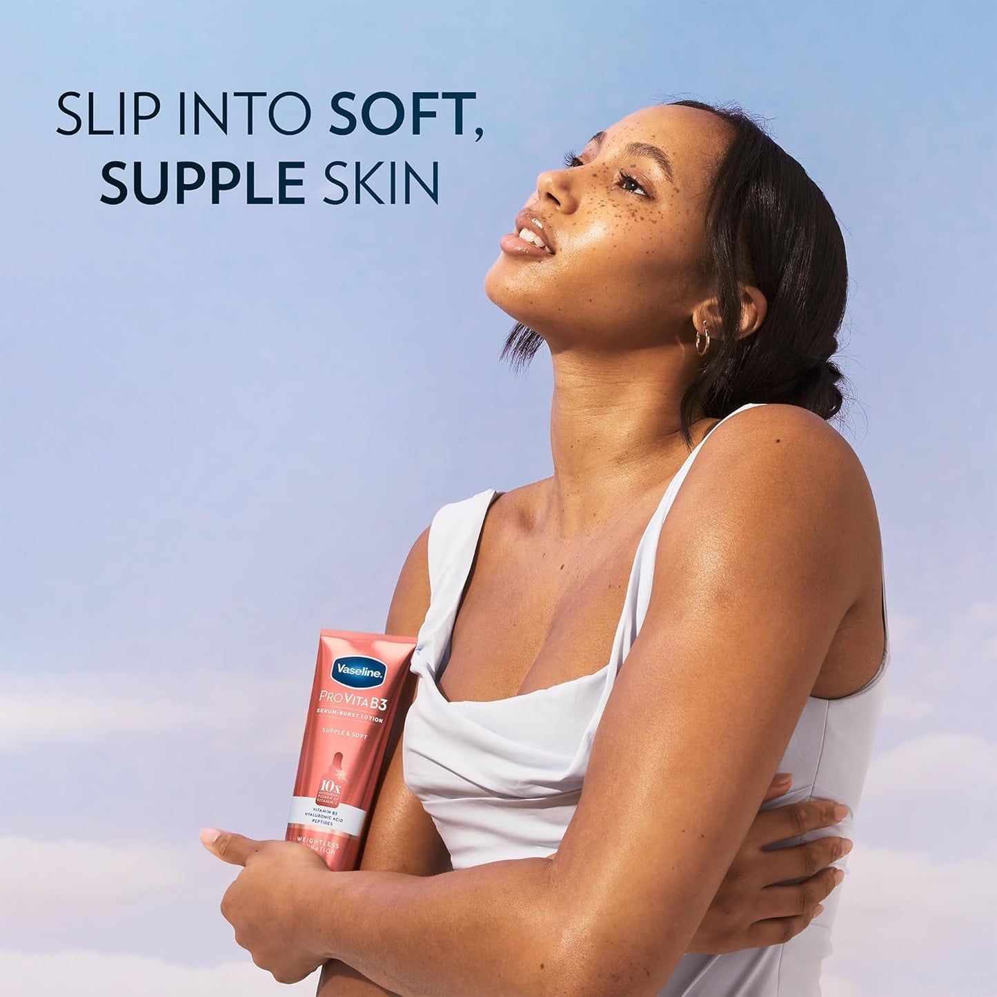 Vaseline Lotion, Pro VitaB3 Serum-Boost, Supple & Soft, 2-Pack – Weightless Hydration with Niacinamide, Hyaluronic Acid & Peptides, 7.5 Oz Ea