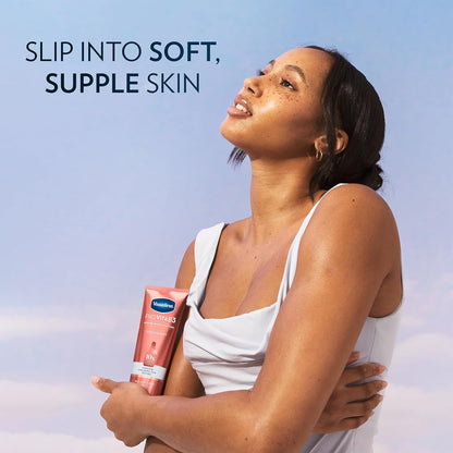 Vaseline Lotion, Pro VitaB3 Serum-Boost, Supple & Soft, 2-Pack – Weightless Hydration with Niacinamide, Hyaluronic Acid & Peptides, 7.5 Oz Ea