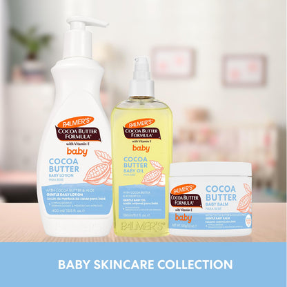 Palmer's Cocoa Butter Formula Gentle Baby Oil, 5.1 fl oz, Nourishing for Delicate Skin, Vitamin E Baby Essentials, (Pack of 2)