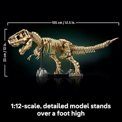 LEGO Jurassic World Dinosaur Fossils: Tyrannosaurus Rex - Building Set for Adults, Ages 18+ - Dinosaur Gift for Movie Lovers - Collectible Home Decor for Bedroom, Office, or Any Room - 76968