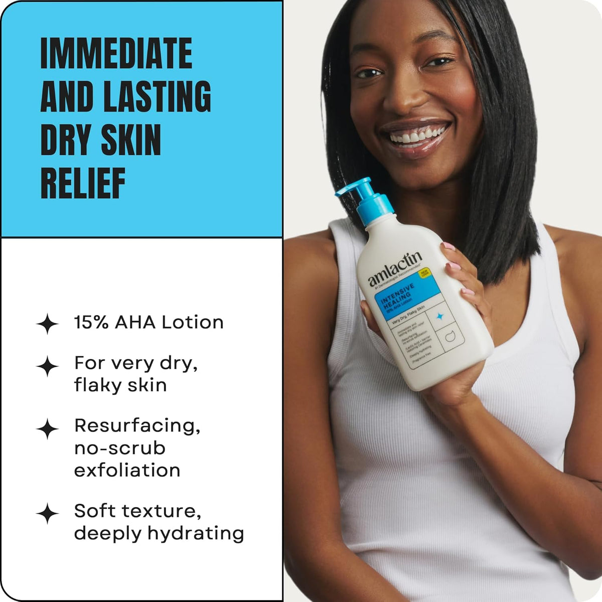 AmLactin Daily Moisturizing Lotion for Dry Skin (7.9 oz) and AmLactin Intensive Healing Body Lotion for Dry Skin (7.9 oz)