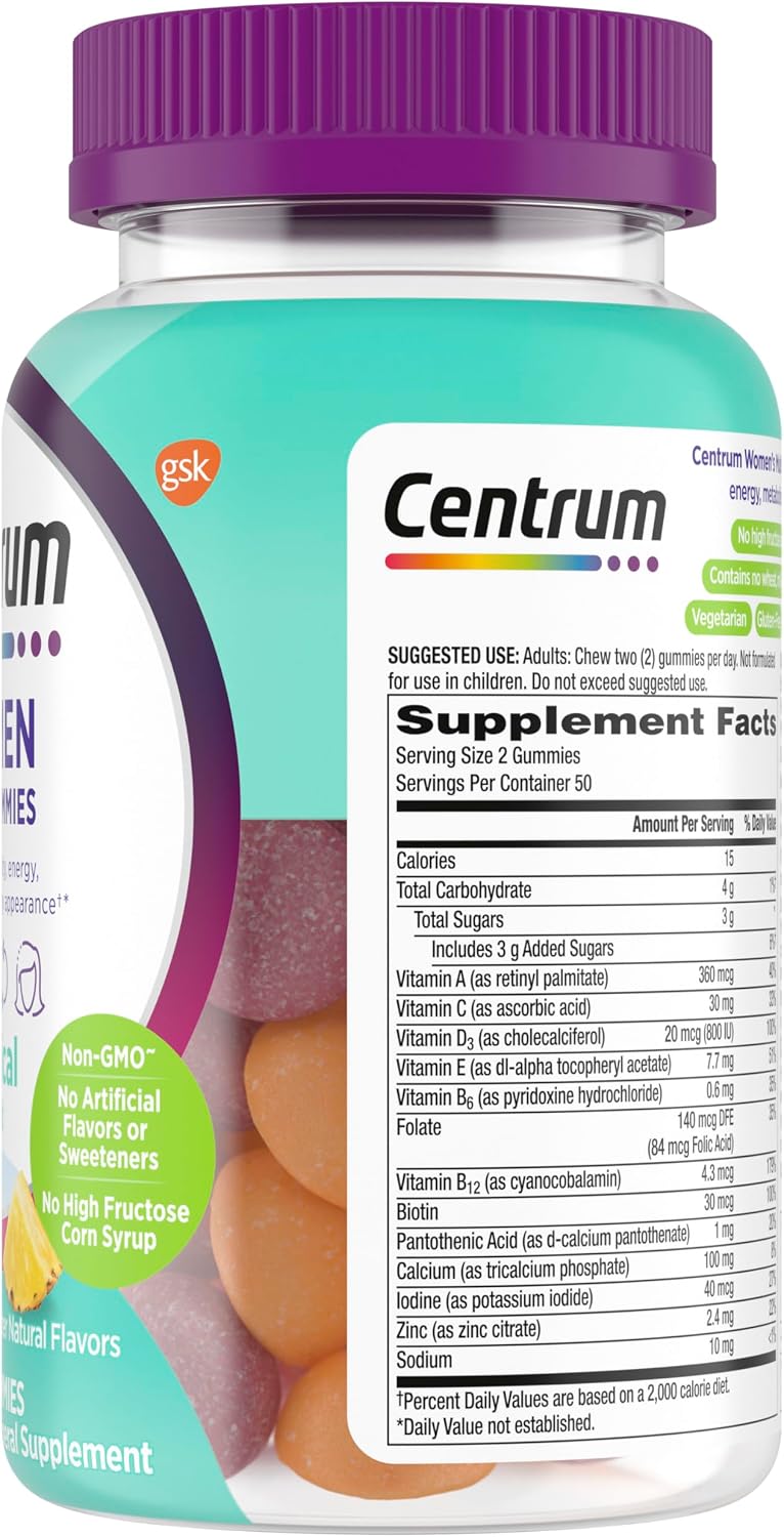 Centrum MultiGummies for Women 18 and Over, 100 Count