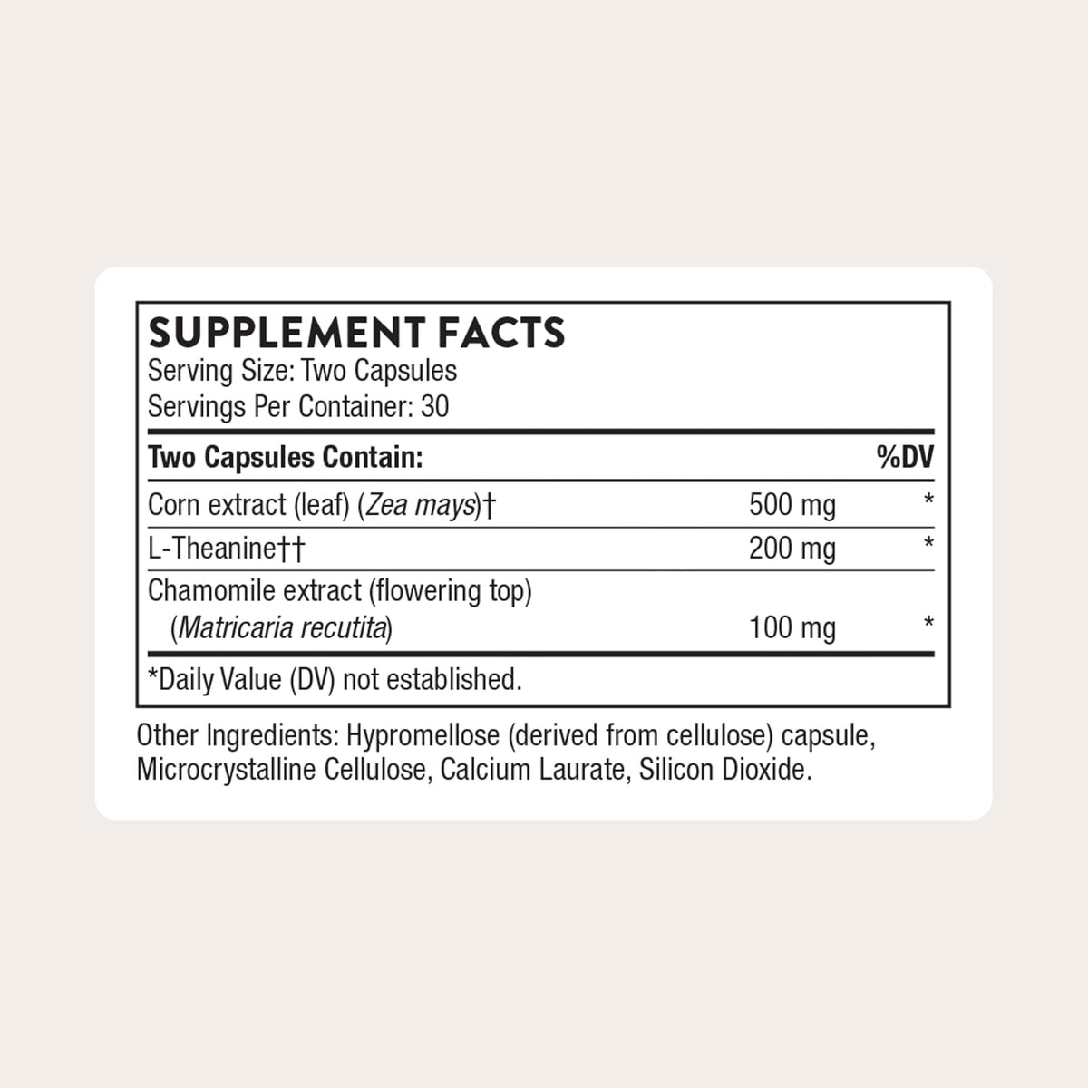 THORNE Deep Sleep Complex, L-Theanine, Chamomile & Maizinol, 60 Capsules