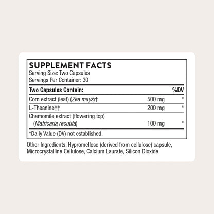 THORNE Deep Sleep Complex, L-Theanine, Chamomile & Maizinol, 60 Capsules