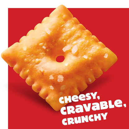 Cheez-It Cheese Crackers, Baked Snack Crackers, Lunch Snacks, Family Size, Original, 21oz Box (1 Box)