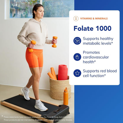 Pure Encapsulations Folate 1000 - Metafolin L-5-MTHF, 90 Capsules