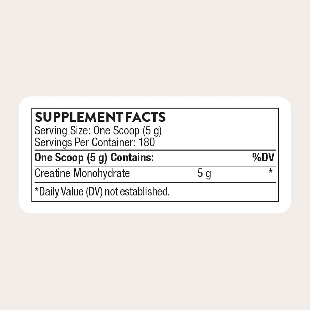 THORNE Creatine, Micronized Creatine Monohydrate Powder, 180 Servings
