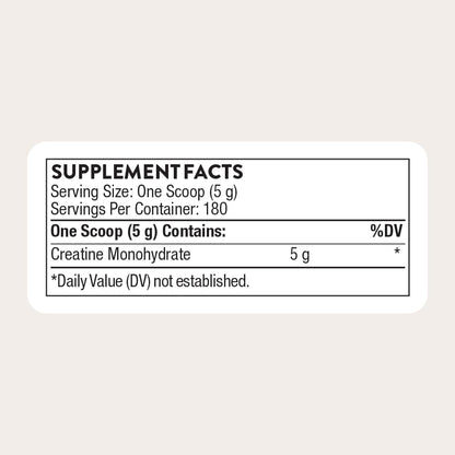 THORNE Creatine, Micronized Creatine Monohydrate Powder, 180 Servings
