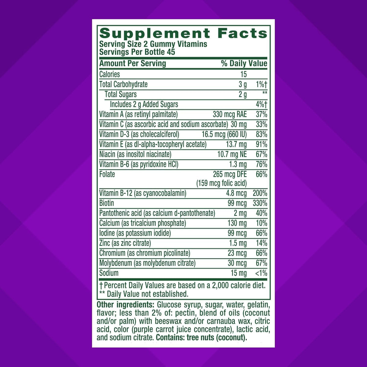 Vitafusion GLP1 Vitamin Supplement Support Gummy | 90 Multivitamin Gummies