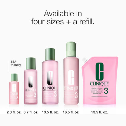 Clinique Clarifying Lotion 1.0, 1, 2, 3 & 4 | Exfoliating Face Toner with Witch Hazel | 5 Formulas for Every Skin Type | Step 2 of 3-Step Skin Care Routine