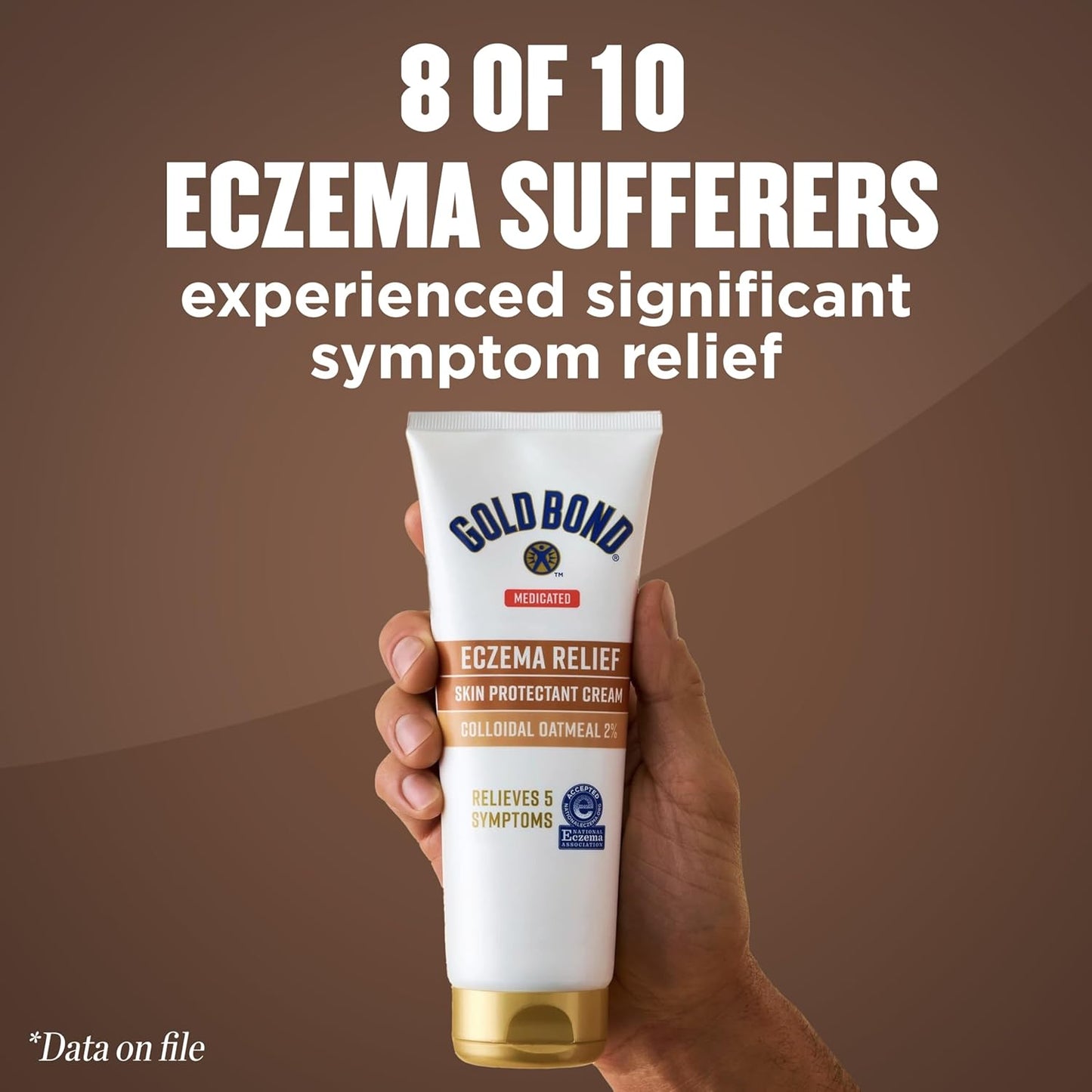 Gold Bond Medicated Eczema Relief Skin Protectant Cream, 8 oz., Gold Bond Lotion With 2% Colloidal Oatmeal