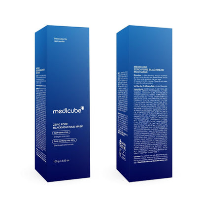 medicube Zero Pore Blackhead Mud Facial Mask, 3.52 oz (Pack of 3)