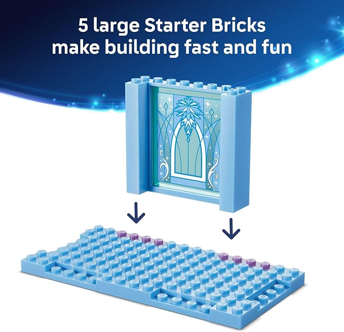 LEGO Disney Frozen Elsa’s Ice Castle & Snow Ride Adventure Building Toy - Frozen Toys for Girls & Boys, Ages 4+ - Disney Gift for Kids - 43281