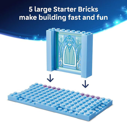 LEGO Disney Frozen Elsa’s Ice Castle & Snow Ride Adventure Building Toy - Frozen Toys for Girls & Boys, Ages 4+ - Disney Gift for Kids - 43281