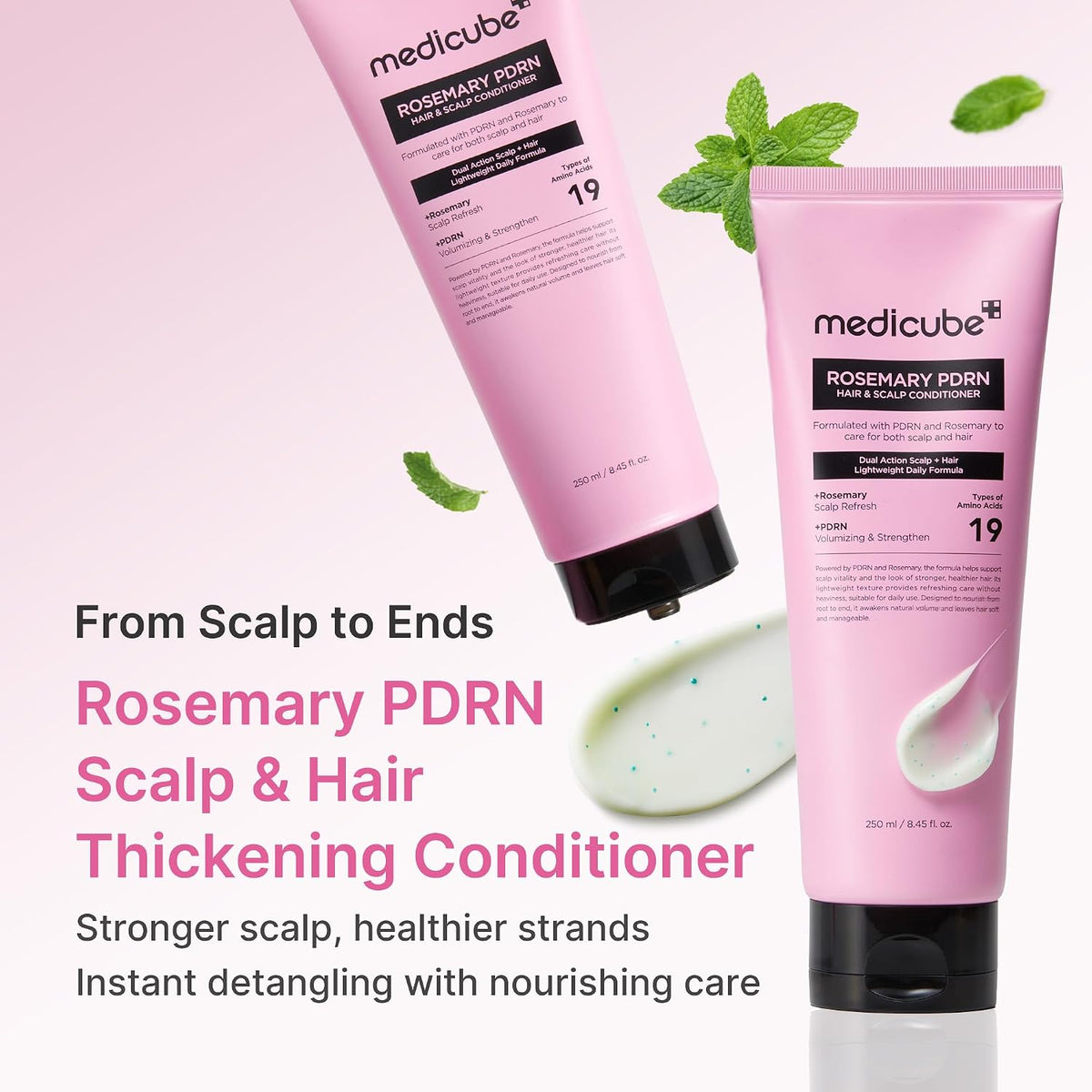 medicube Rosemary PDRN Scalp to Strand Thickening Conditioner, 8.45 fl.oz