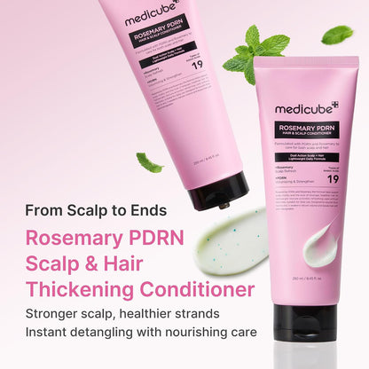 medicube Rosemary PDRN Scalp to Strand Thickening Conditioner, 8.45 fl.oz