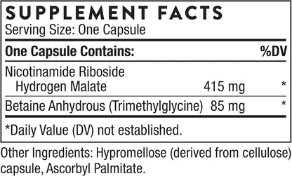 THORNE NiaCel 400, Nicotinamide Riboside & Betaine, 60 Capsules