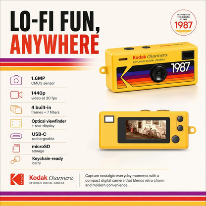 Kodak Charmera Key Chain Digital Camera Bundle