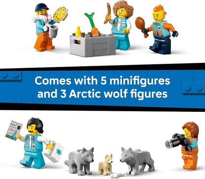 LEGO City Arctic Explorer Science Lab Truck Building Toy - STEM Pretend Play Set for Boys & Girls, Ages 8+ - Buildable Toy Truck for Kids W/5 Minifigures - Gift Idea for Birthdays - 60471