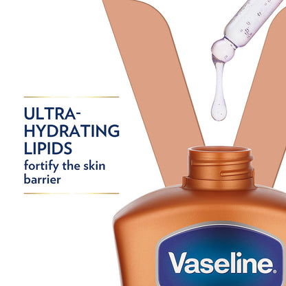 Vaseline Intensive Care Body Lotion Cocoa Radiant for Dry Skin Lotion Made with Ultra-Hydrating Lipids and Pure Cocoa Butter for a Long-Lasting, Radiant Glow 32 Oz (Pack of 2)