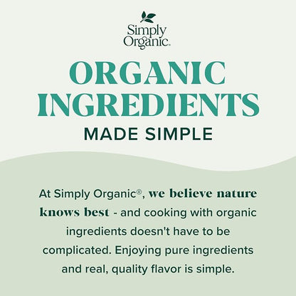 Simply Organic Italian Seasoning, 0.95 Ounce, Organic Herbs, Oregano, Majoram, Thyme, Rosemary, Basil, Sage, Kosher, NonGMO | Organic Herbs, Oregano, Majoram, Thyme, Rosemary, Basil, Sage, Kosher, NonGMO