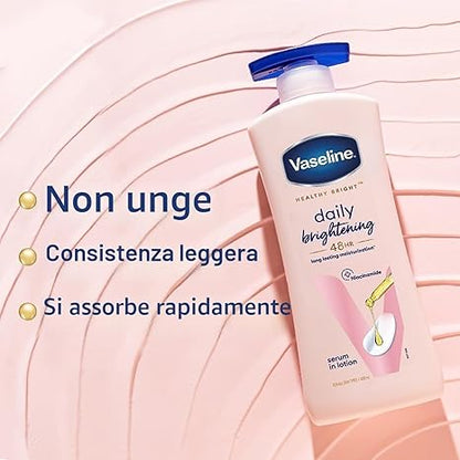 Vaseline Healthy Daily Body Lotion with Vitamin B3, Lightweight Daily Use Moisturizing Lotion – 400 ml (13.53 fl oz)