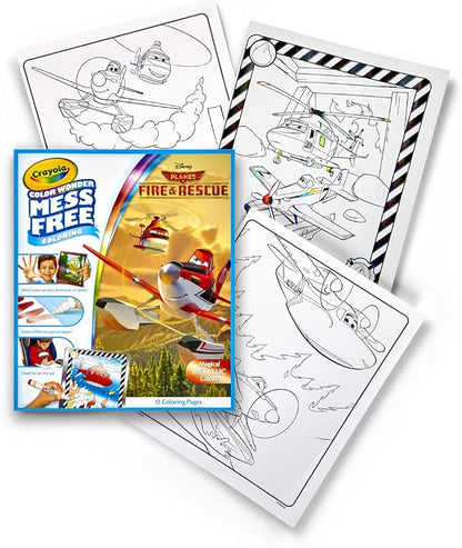 Crayola Planes Fire and Rescue Color Wonder Refill, 12 Mess Free Coloring Pages, Gift for Kids