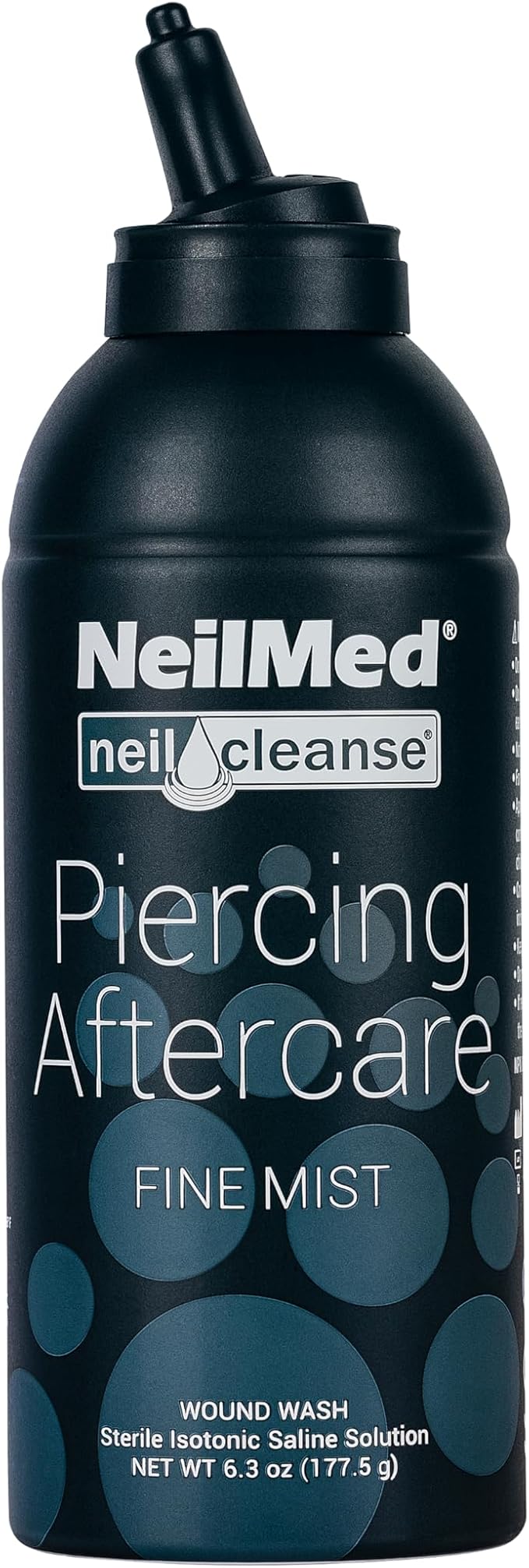 NeilMed NeilCleanse Piercing Aftercare, Fine Mist, 6.3 Fluid Ounce
