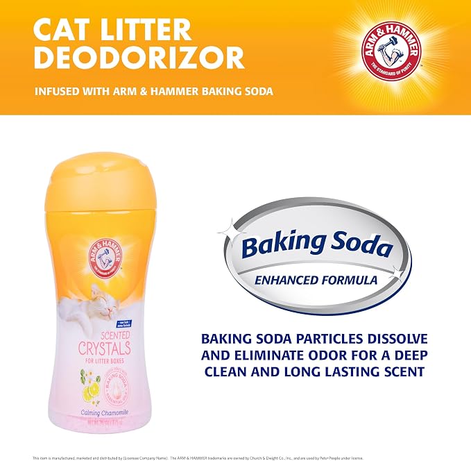 Arm & Hammer Calming Cat Litter Deodorizing Crystals, Chamomile, 15 Oz