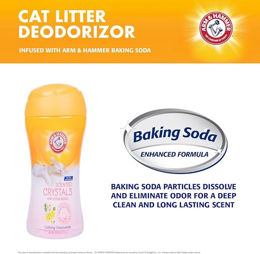 Arm & Hammer Calming Cat Litter Deodorizing Crystals, Chamomile, 15 Oz