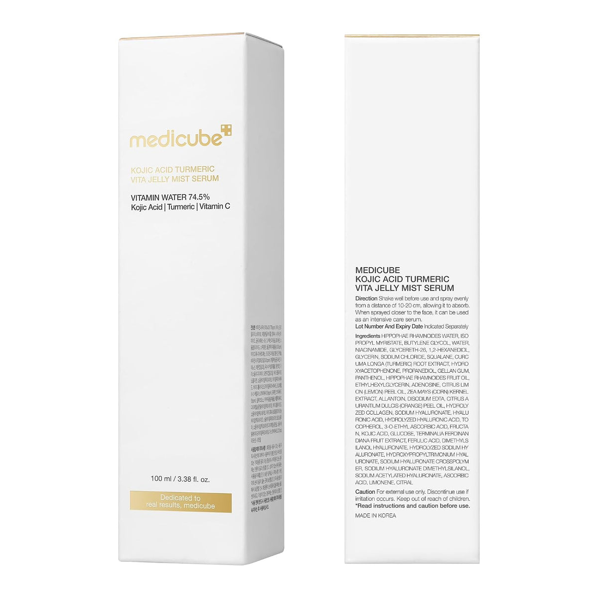 medicube Jelly Mist Serum with Kojic Acid Turmeric, Brightening Face Mist