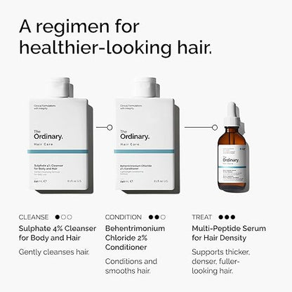 The Ordinary Sulphate 4% Cleanser for Body and Hair, Gentle Fragrance-Free Shampoo and Body Wash, 8.1 Fl Oz