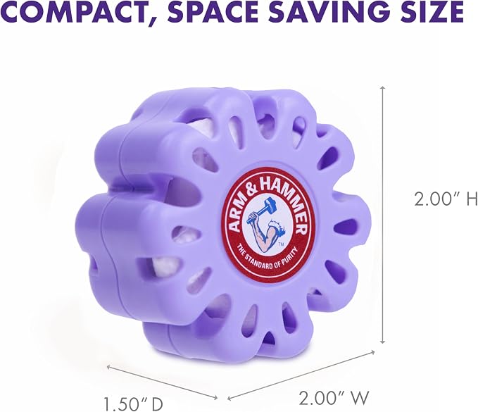 Arm & Hammer OdorBusterz ShapeMATE, Lavender Flower, 4 Count – Decorative Odor Eliminator for Small Spaces